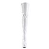 Pleaser - DELIGHT3063 Bottes cuissardes à plateforme - Blanc Product image